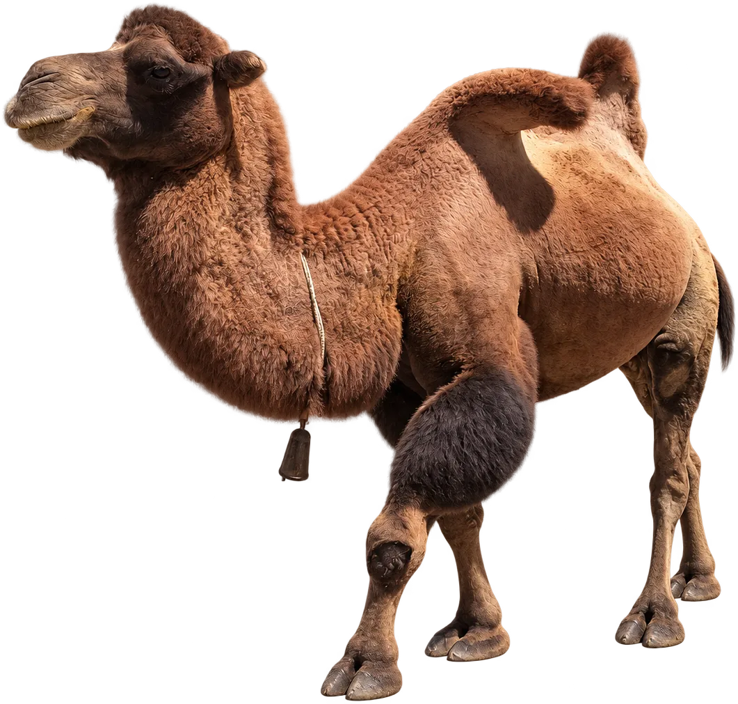 A double-humped Bactrian camel in the Nubra Valley