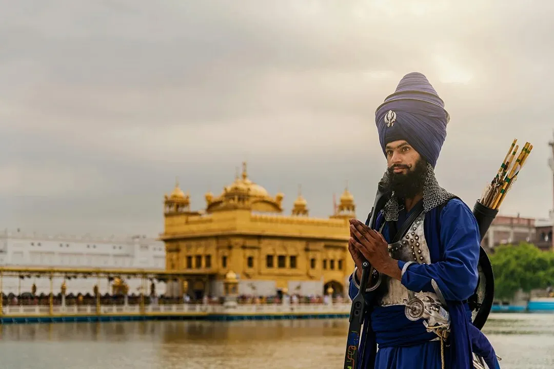 A Nihang at the Golden Temple