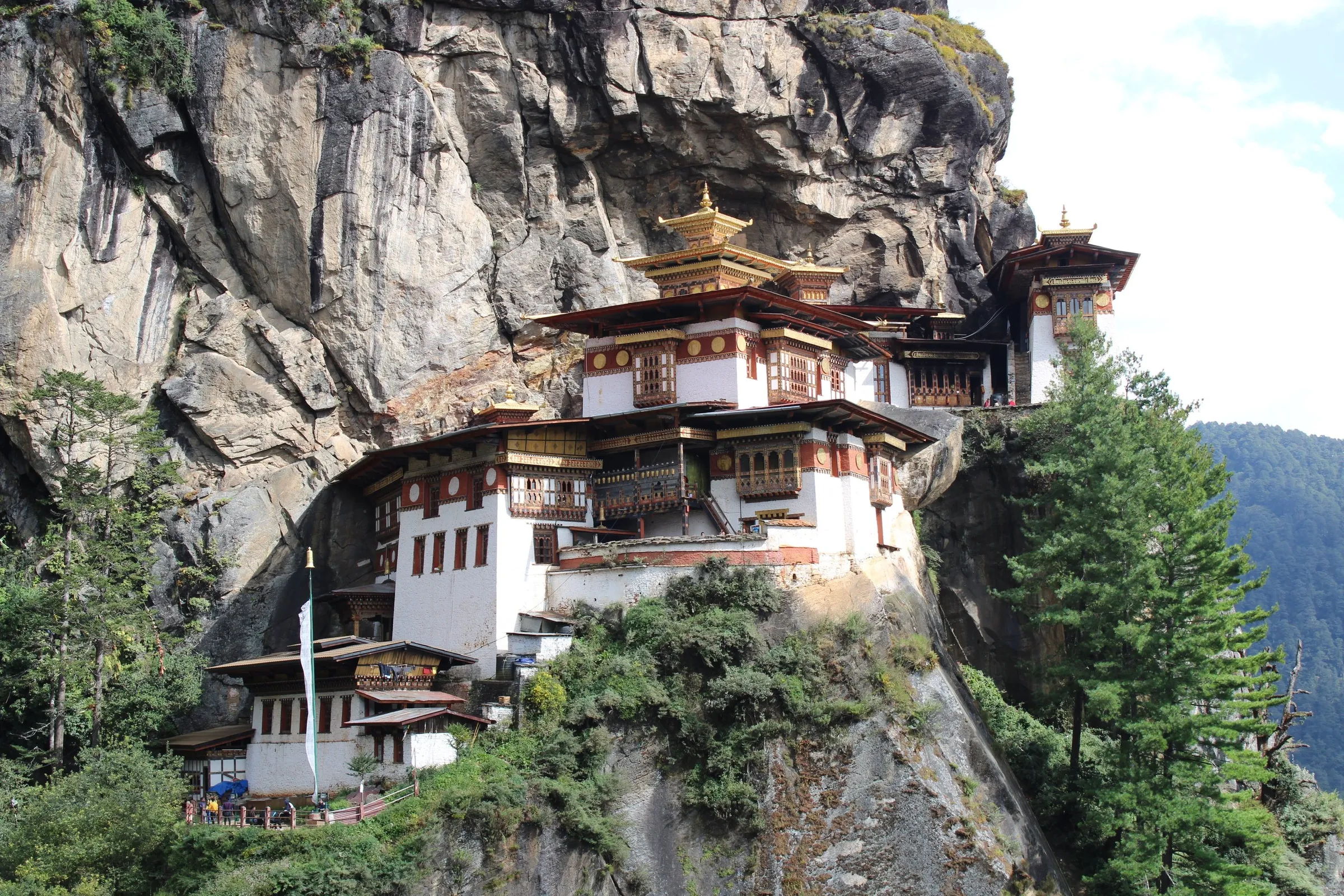 The Tiger’s Nest monastery on its cliff above the Paro valley, Bhutan