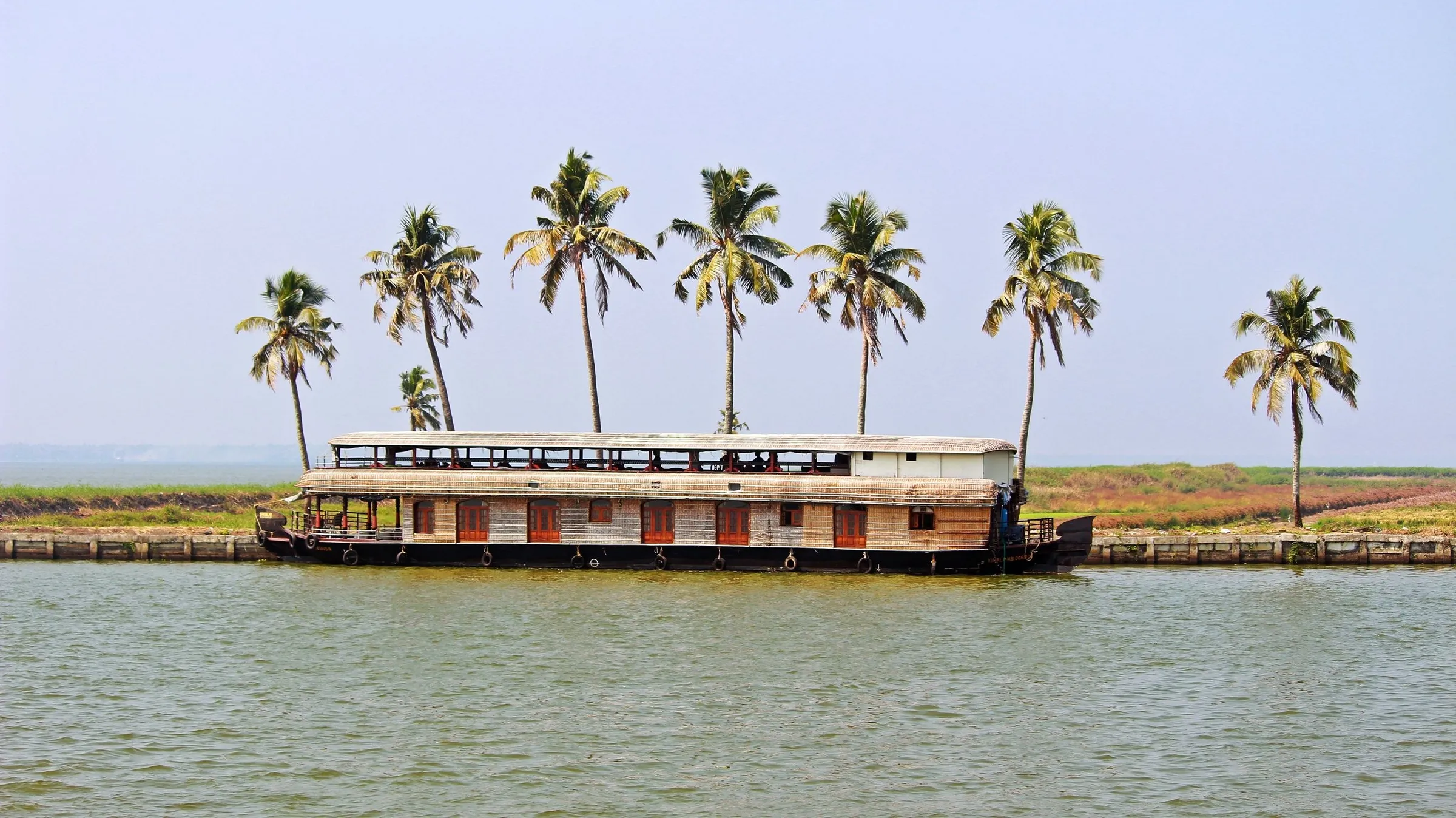 A houseboat on the Kerala backwaters