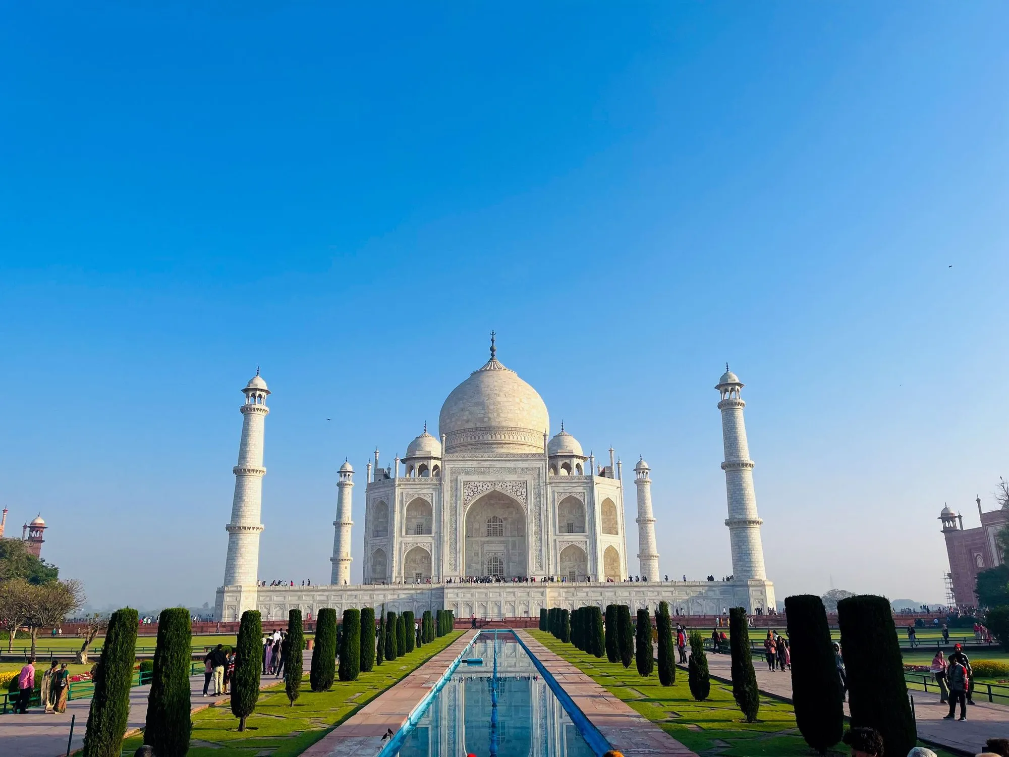 The Taj Mahal from the gardens