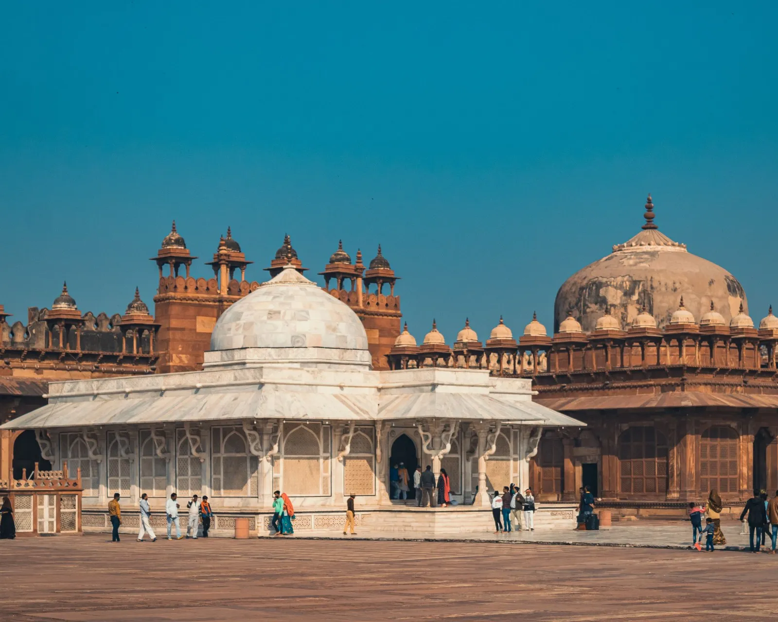 The white marble tomb of Salim Chishti, Fatehpur Sikri