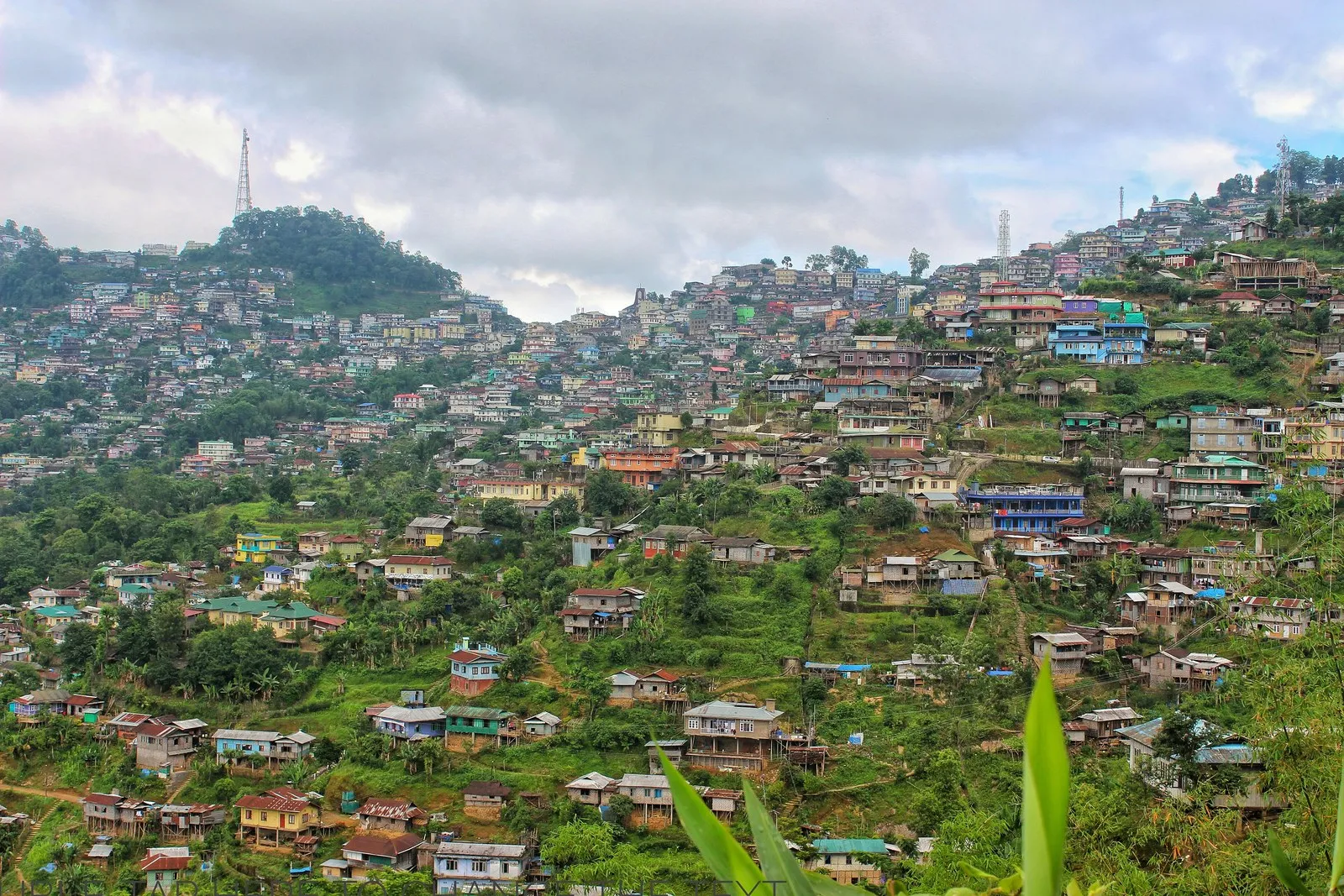 Mokokchung, the Ao Naga town spread along its ridge