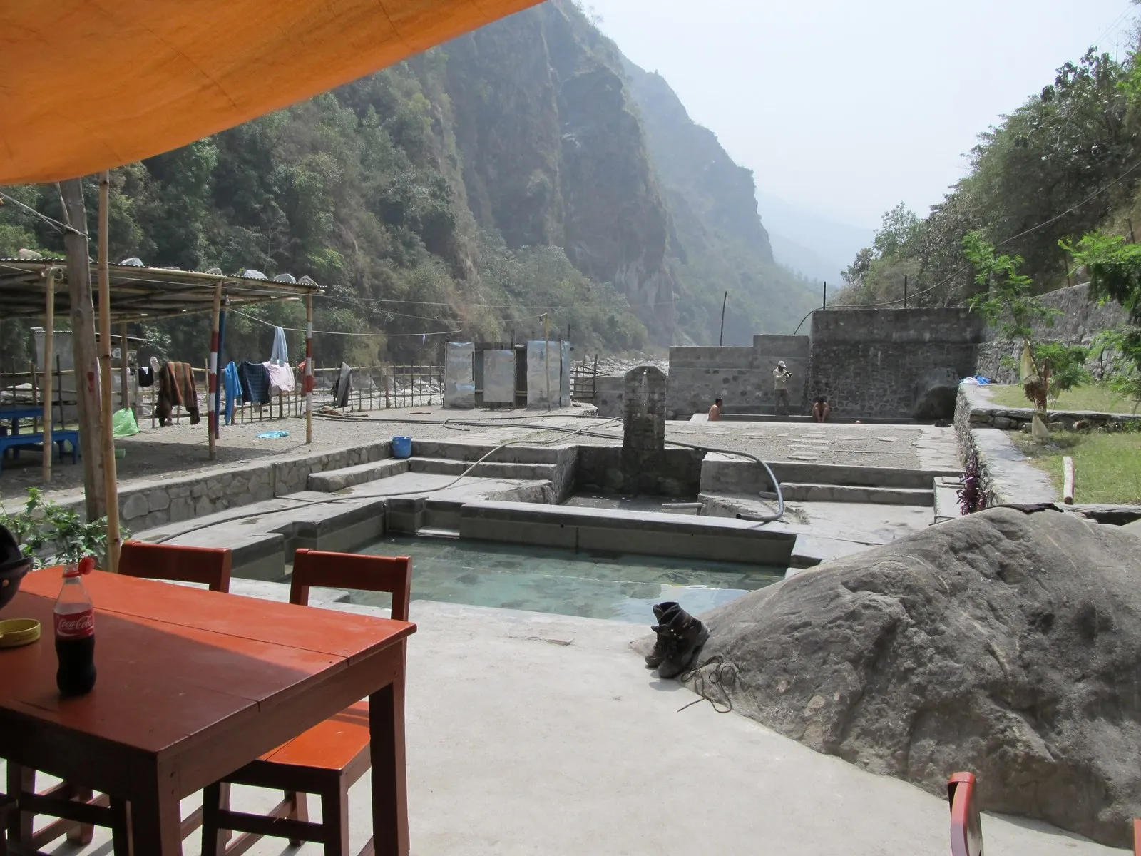 The hot-spring pools of Tatopani beside the Kali Gandaki