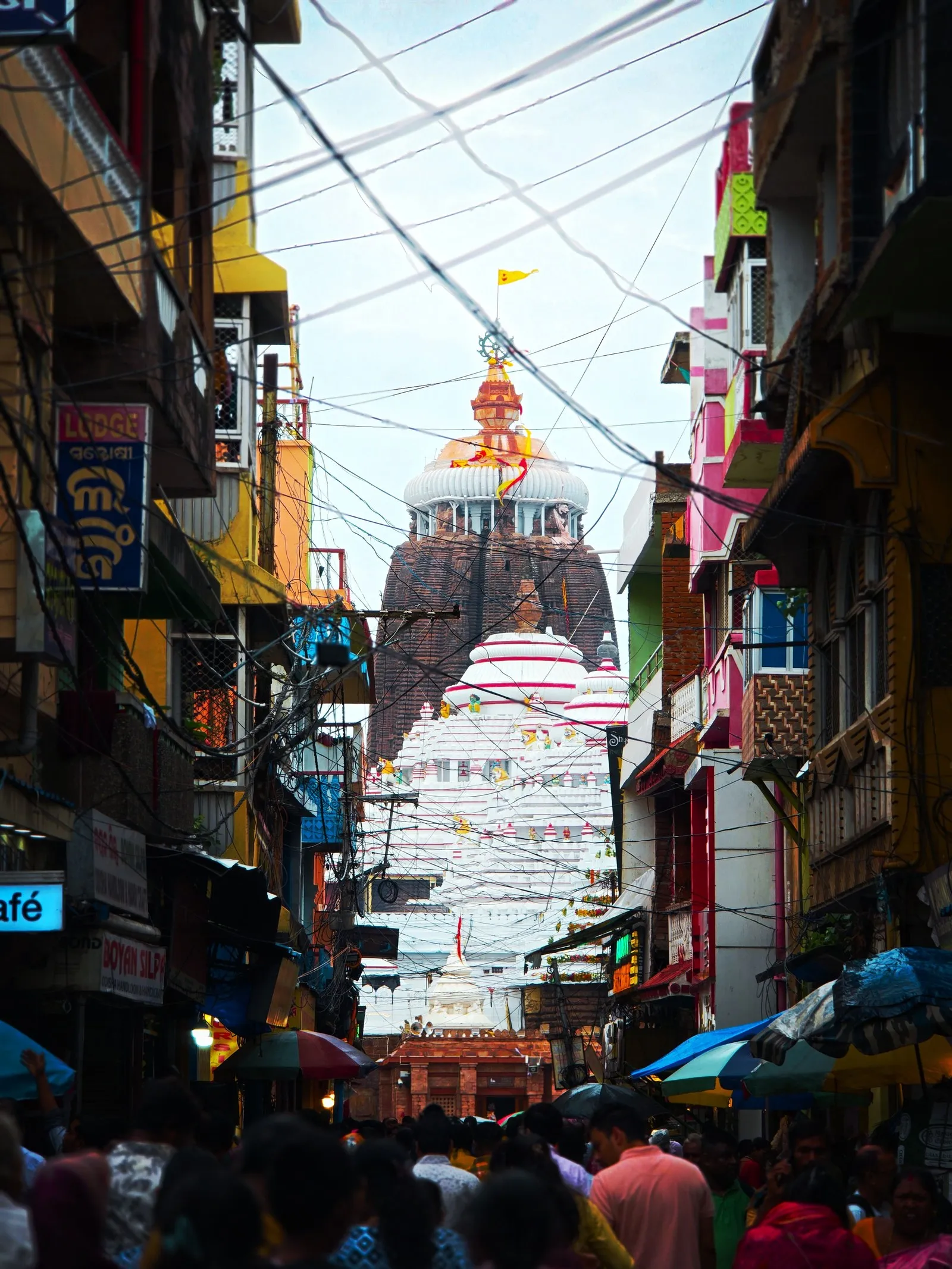 A lane in Puri leading to the Jagannath temple