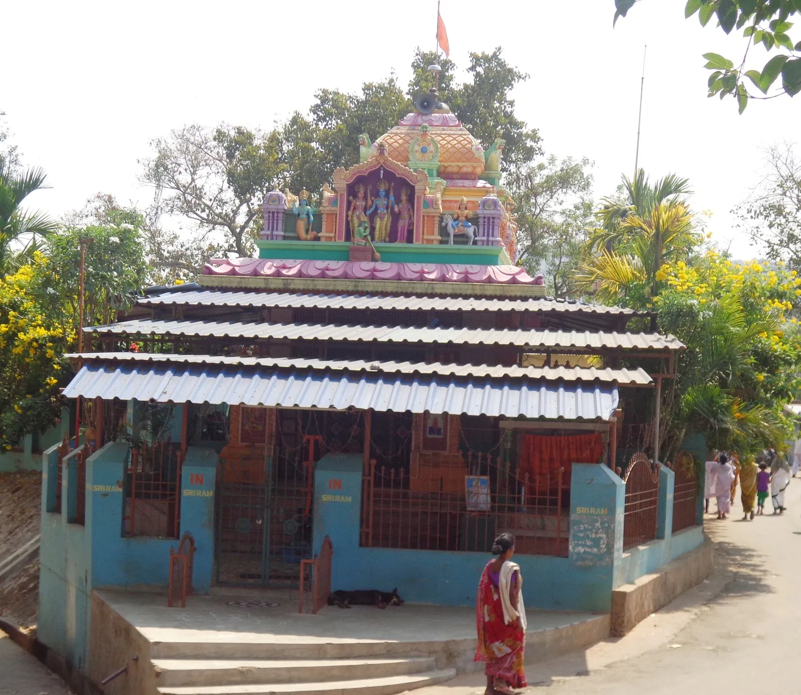 The Hanuman temple at the daily market in Rayagada