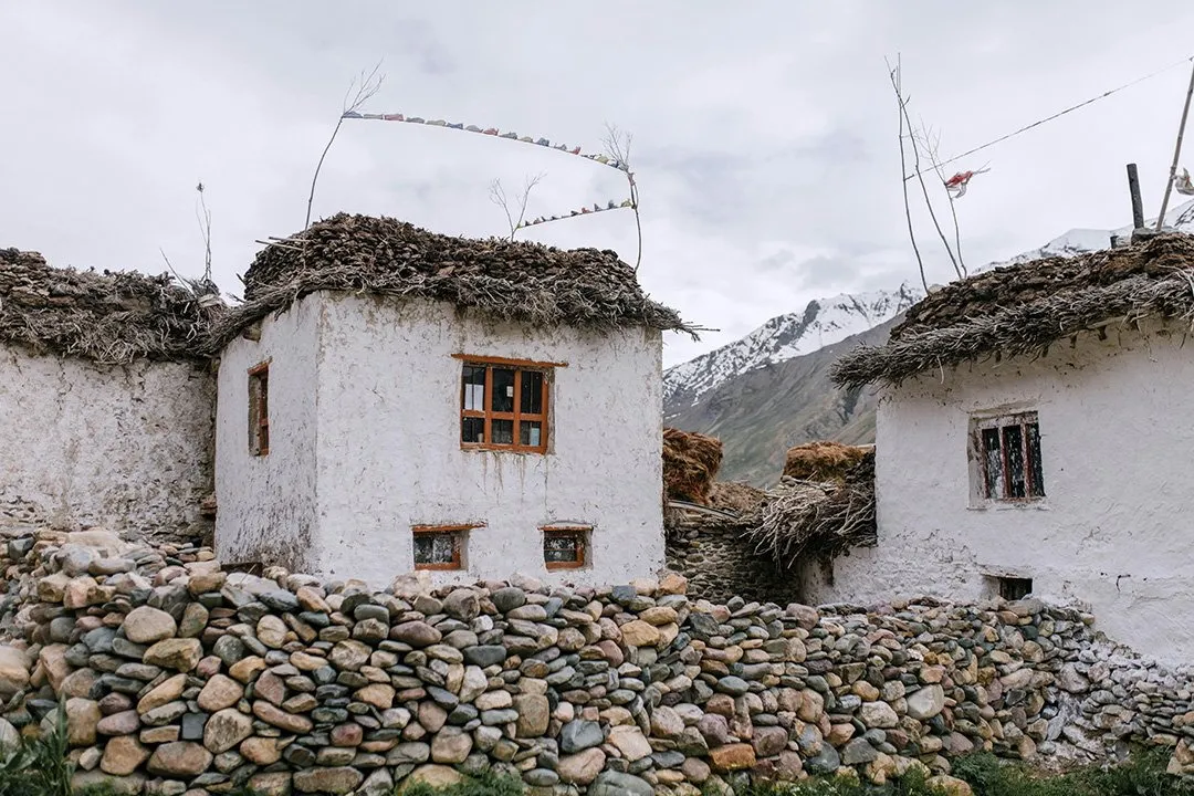 A stone and mud house at Turtuk